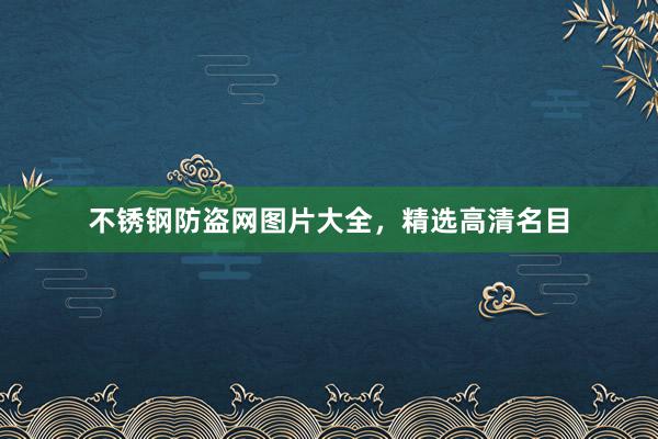 不锈钢防盗网图片大全，精选高清名目
